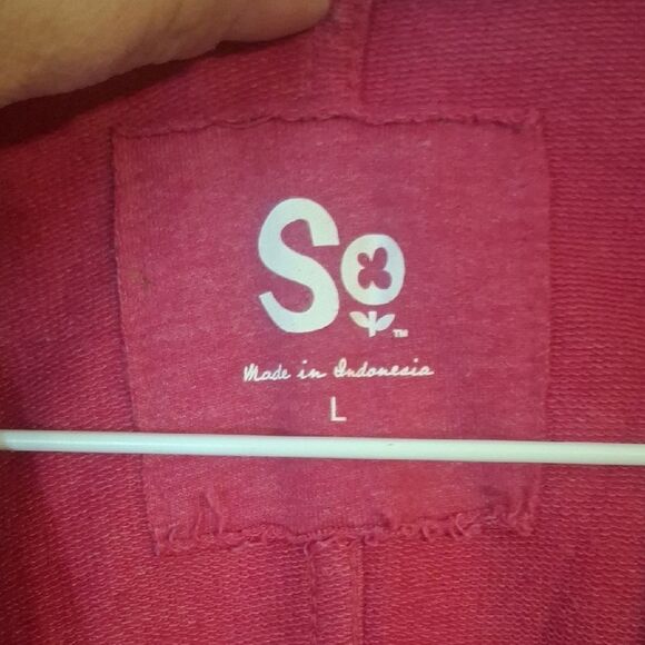 SO Pink Blazer Classic Notched Lapels size large - Picture 2 of 6